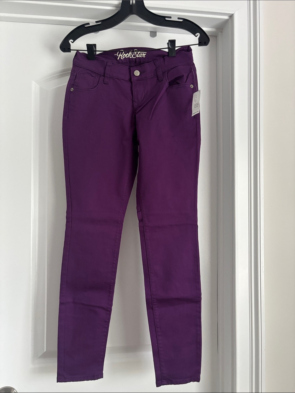 Rock Star Purple Skinny Jeans NWT